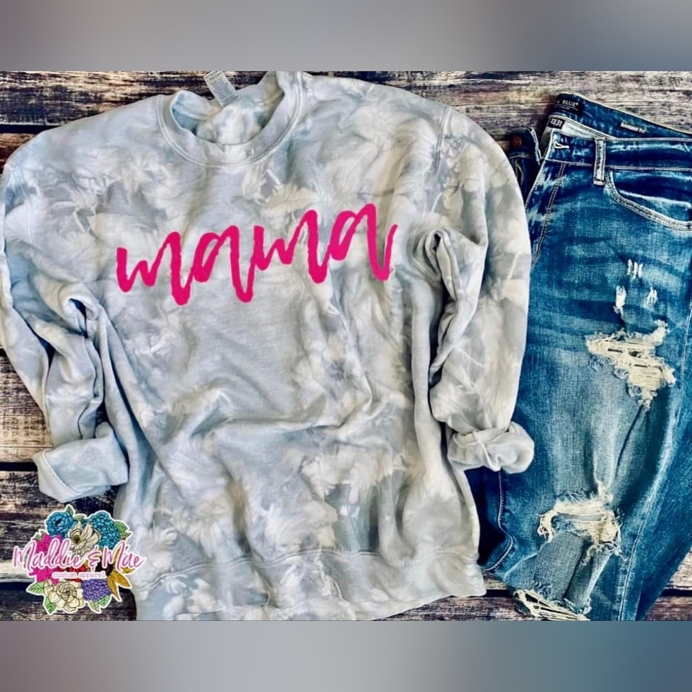 Mama Tie-Dye Crewneck Sweatshirt